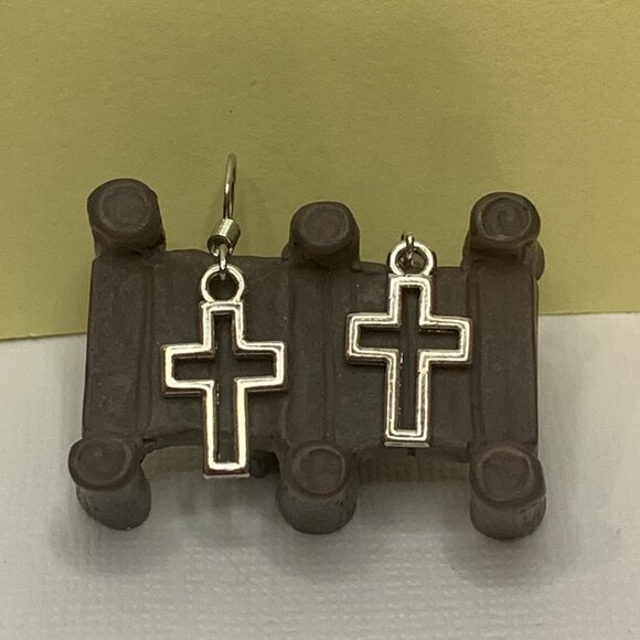 Cross Earring, Religious Earring, Jesus Earring, Easter Earring, Gift Idea - Picture 3 of 6